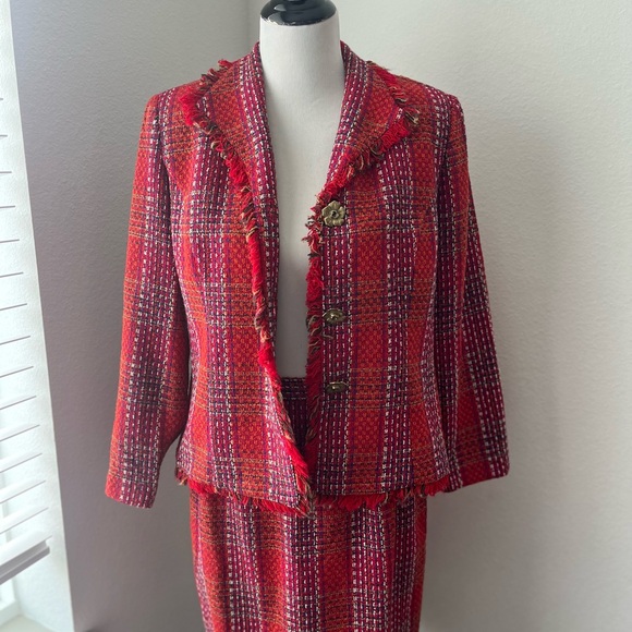 Vintage Santa Fe Tweed Skirt Suit - Picture 7 of 11